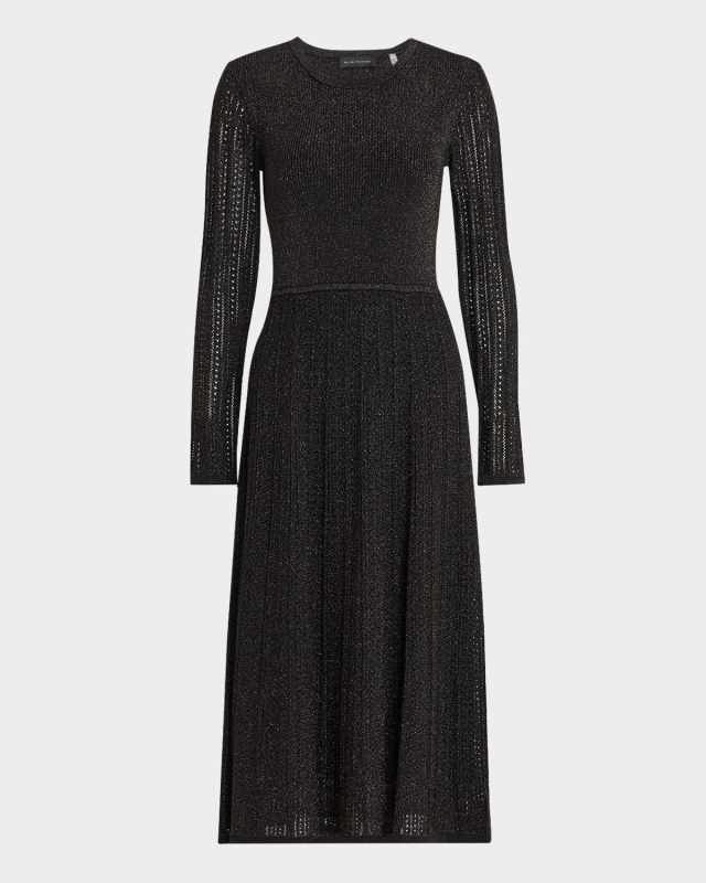 The Madi Lurex Midi Sweater Dress